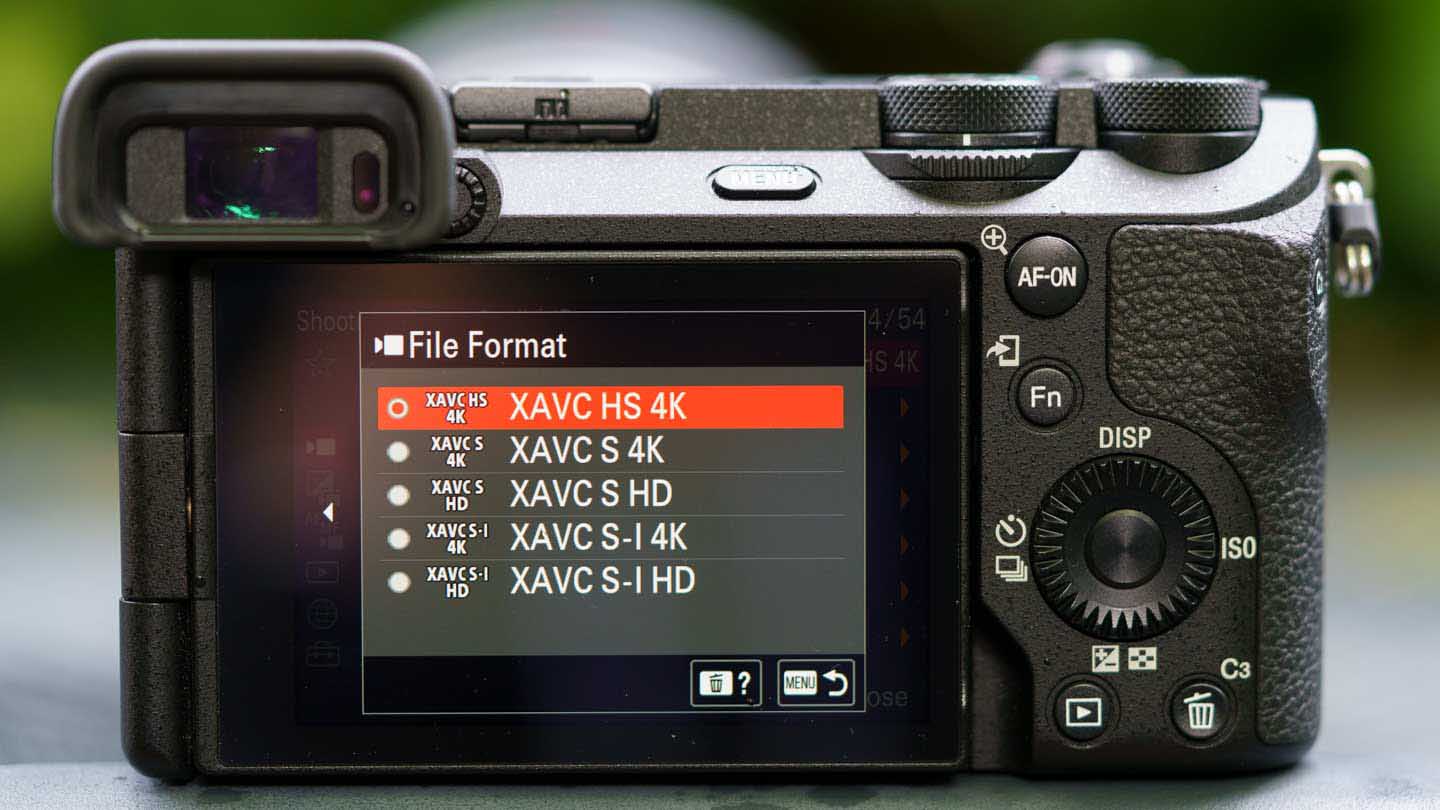 Sony A6700 review: video formats